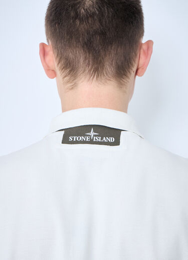 Stone Island 徽标刺绣 Polo 衫 米色 sto0160015