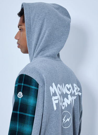 LN-CC® - Moncler x FRGMT Hiroshi Fujiwara: Hooded Zip Sweatshirt - Grey Moncler x FRGMT Hiroshi Fujiwara Hooded Zip Sweatshirt Grey mfr0166009