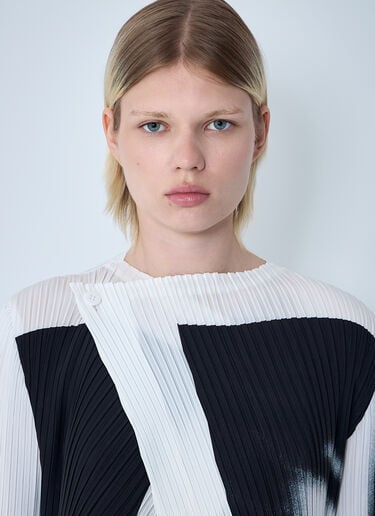 Issey Miyake Shadow Study Top White ism0261005