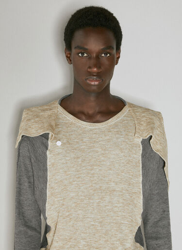 Solon Hooded Knit Sweater Kiko Kostadinov Solon Hooded Knit Sweater Grey kko0154009