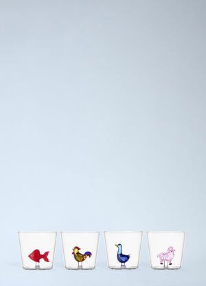 Ichendorf Milano Set Of Four Animal Far Tumbler Glasses Multicolour wps0692063