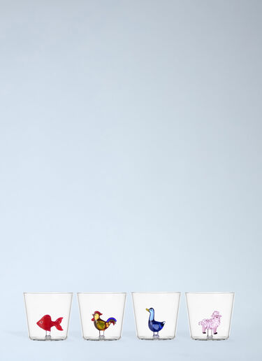 Ichendorf Milano Set Of Four Animal Far Tumbler Glasses Multicolour wps0692063