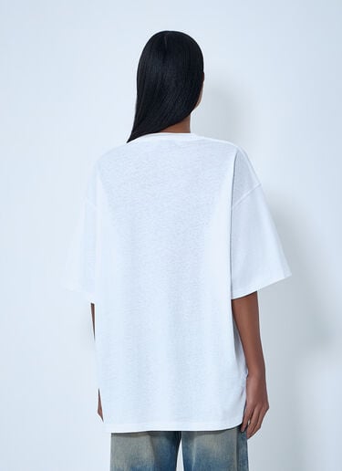 Acne Studios Logo Motif T-Shirt White acn0263003