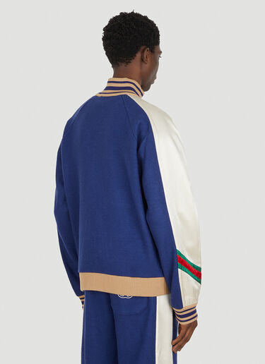 Gucci Interlocking G Zip Front Track Jacket Blue guc0151021