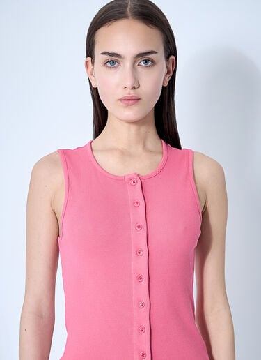 JW Anderson Button-Down Tank Top Pink jwa0260007