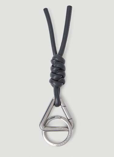 Triangle Keyring Bottega Veneta Triangle Keyring Charcoal bov0155030
