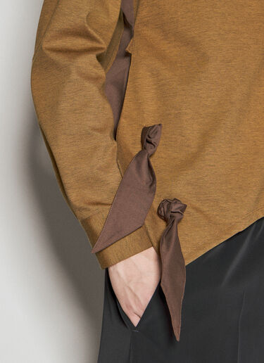 Rino Twisted Jersey Shirt Kiko Kostadinov Rino Twisted Jersey Shirt Brown kko0156008