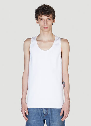 Bottega Veneta Ribbed Tank Top White bov0150010