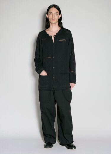 Yohji Yamamoto Miss-Match 针织开衫  黑 yoy0156011