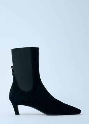 TOTEME Leather Boots Black tot0261007