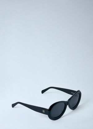 TOTEME Oval Sunglasses Black tot0261010