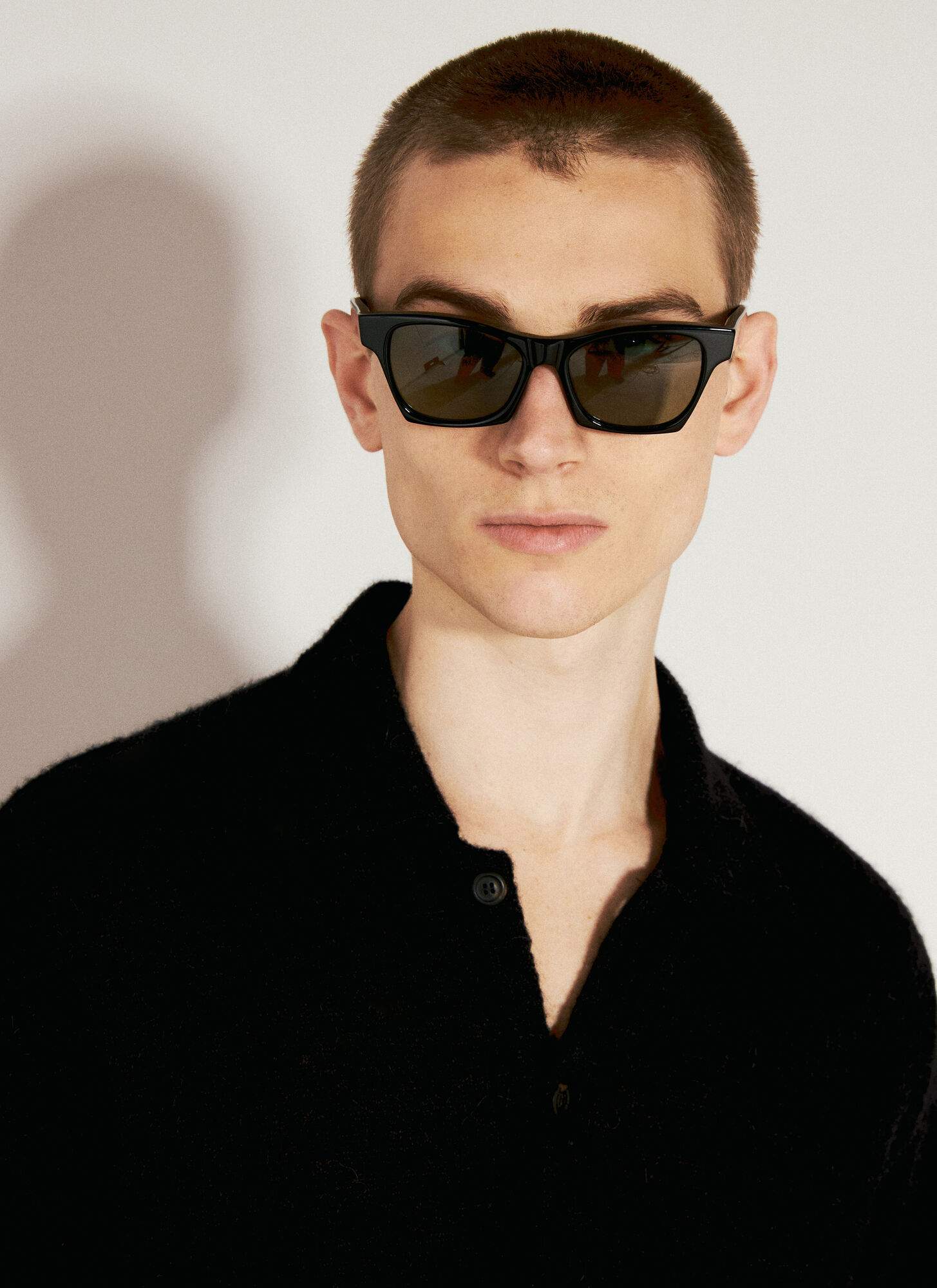 Shop Eytys Ventura Sunglasses In Black