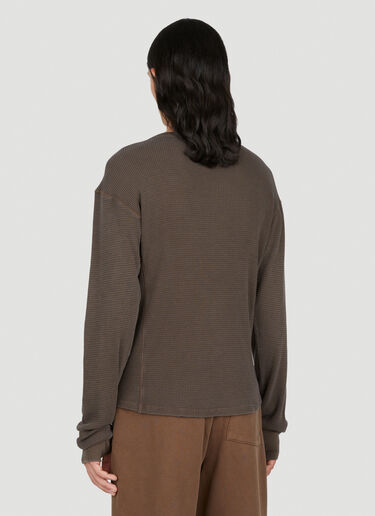 Thermal Long Sleeve T-Shirt Entire Studios Thermal Long Sleeve T-Shirt Brown ent0153027
