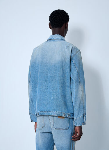 MM6 Maison Margiela Denim Distressed Jacket Blue mmm0160001