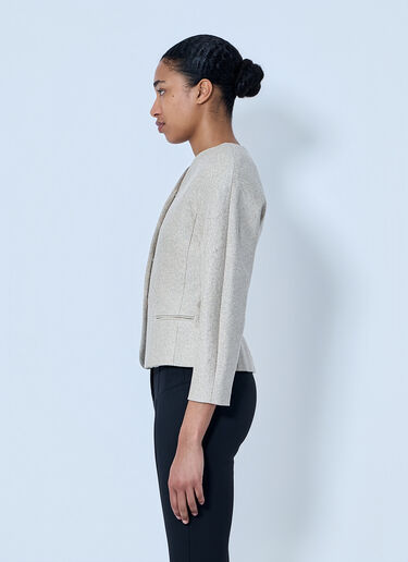 Jacquemus La Petite Veste Ovalo Jacket Beige jac0264025