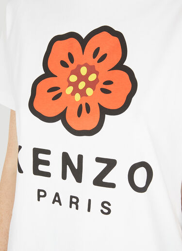 Kenzo Boke Flower Print T-Shirt White knz0250017