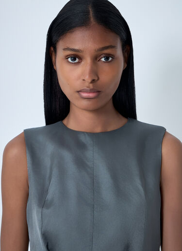 Satin Waistcoat MM6 Maison Margiela Satin Waistcoat Grey mmm0261004