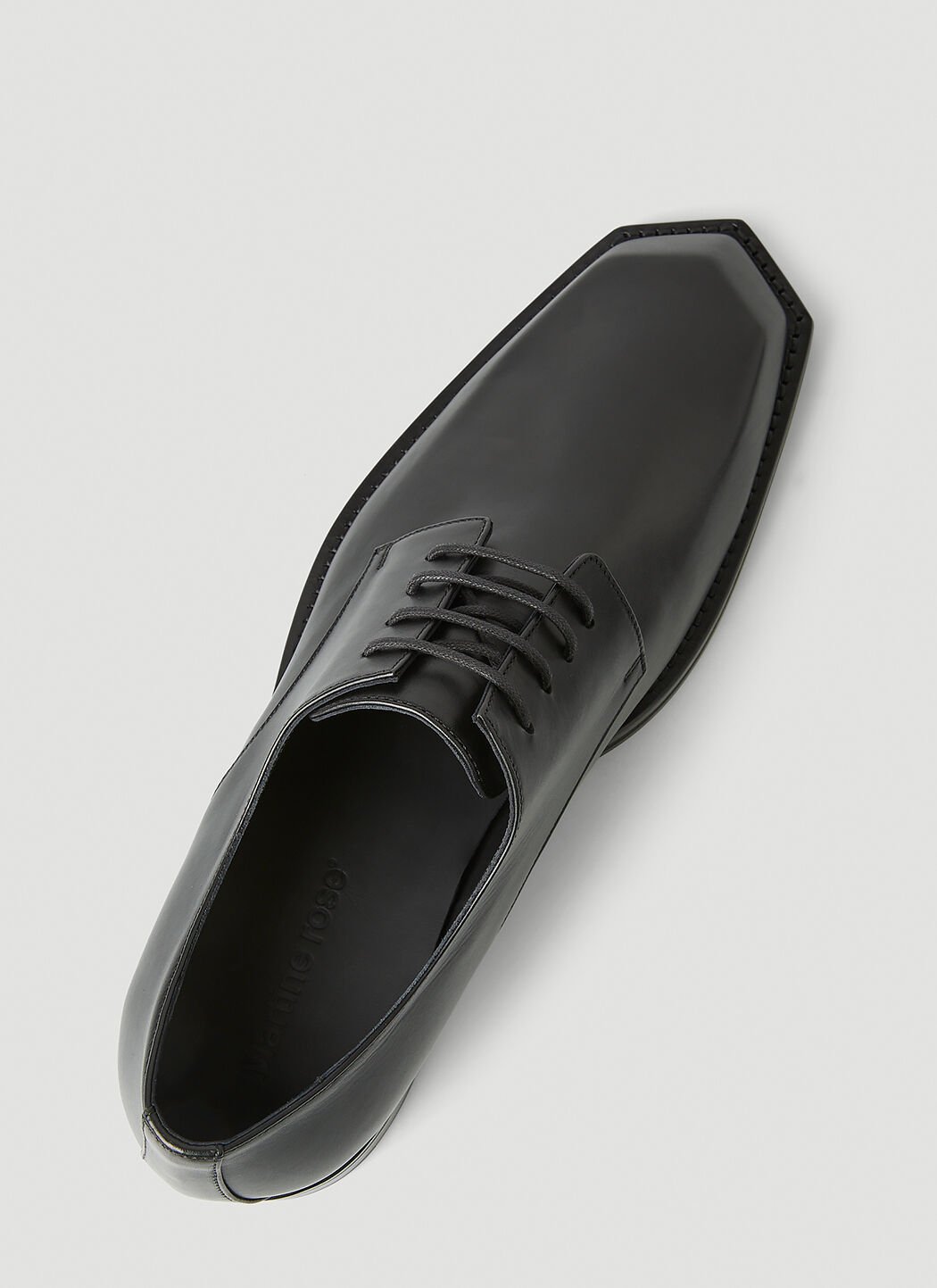 Martine Rose Chisel Toe Derby Shoes in Black LN CC
