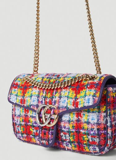Gucci GG Marmont Small Tweed Shoulder Bag Multicolour guc0251101