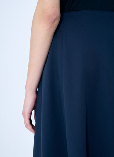 Balenciaga Cotton Midi Skirt Blue bal0259005
