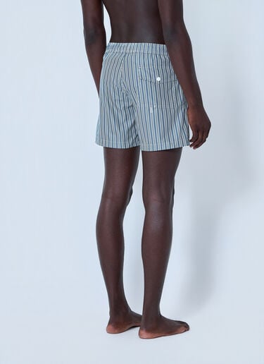 Moncler Striped Swim Shorts Blue mon0164013