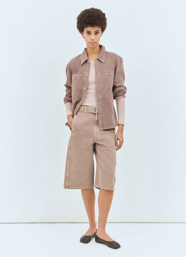 Lemaire Twisted Belted Bermuda Pink lem0258013