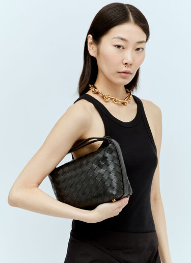 Bottega Veneta 미니 왈라스 숄더백 블랙 bov0256005