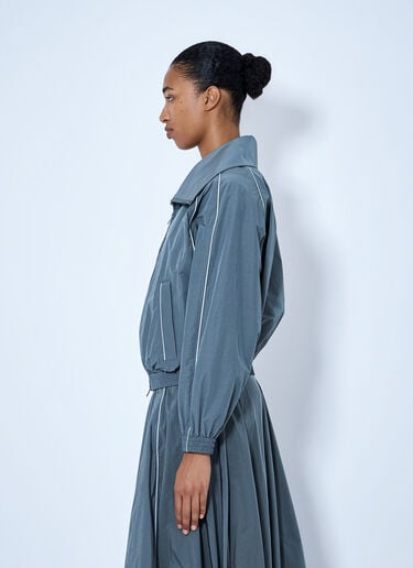LN-CC® - Balenciaga: High Collar Tracksuit Jacket - Grey Balenciaga High Collar Tracksuit Jacket Grey bal0265006