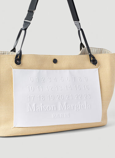 Maison Margiela 徽标贴饰托特包 米色 mla0251054