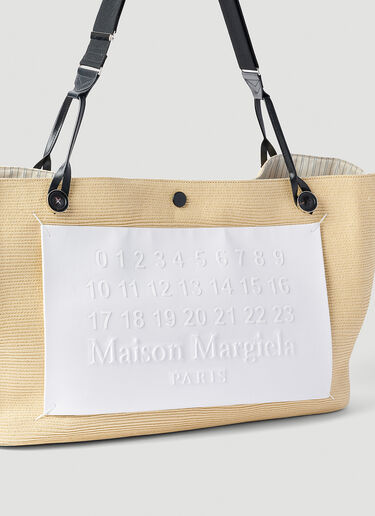 Logo Patch Tote Bag Maison Margiela Logo Patch Tote Bag Beige mla0251054