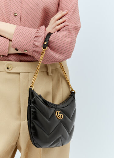 Gucci GGマーモント スモールショルダーバッグ ブラック guc0255140