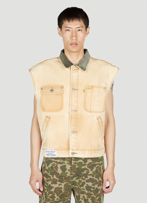 Gallery Dept. Logan Vest Jacket White gdp0152009