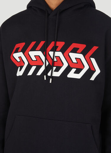 Gucci 图形徽标连帽运动衫 黑色 guc0147068