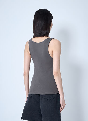 Saint Laurent Cassandre Tank Top Grey sla0259011