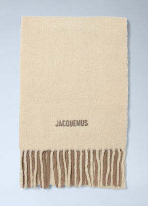 Jacquemus L'Echarpe Moisson Scarf Beige jac0358002