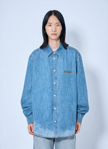Miu Miu Chambray Shirt Light Blue miu0365011