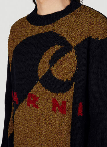Marni x Carhartt 로고 스웨터 블랙 mca0150002