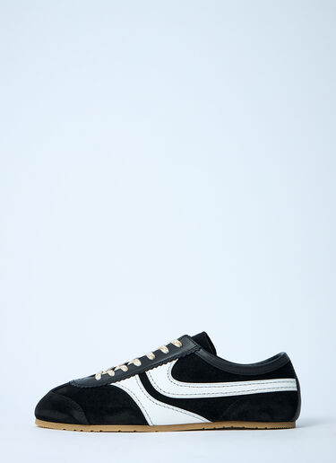 Dries Van Noten Suede Low-Top Sneakers Black dvn0260024