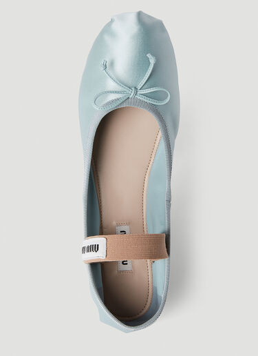 Miu Miu Ballerina Flats Blue miu0252028