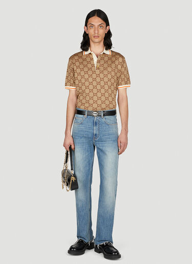 Gucci インターロックG ポロシャツ ライト・ブラウン guc0152293
