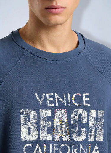 Palm Angels Cali Vibes Layered Tee L/S Blue pma0166247