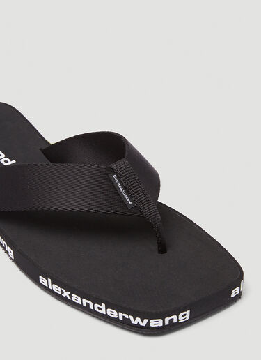 Alexander Wang Logo Flip-Flops Black awg0245031