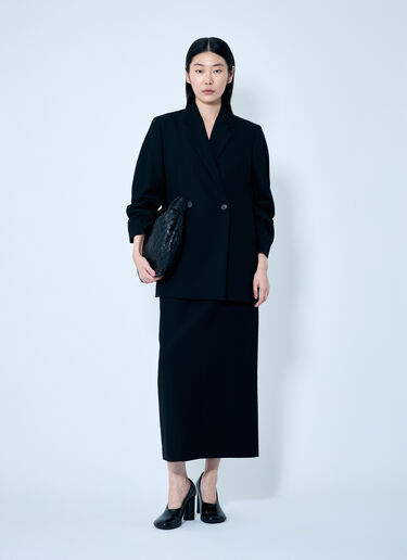 TOTEME Double-Breasted Blazer Black tot0259024