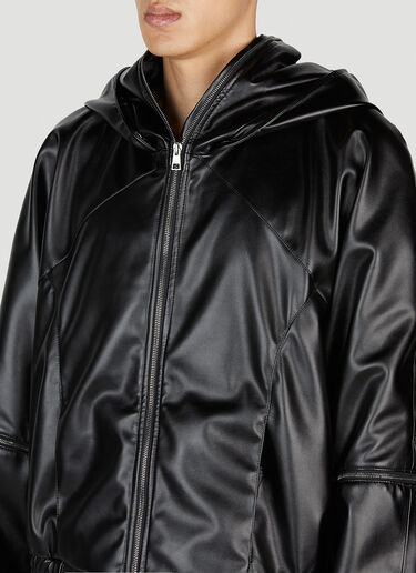 Mowalola Faux Leather Jacket Black mow0352003