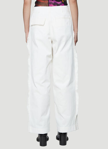 ASAI Contrast Cord Pants White asa0238005