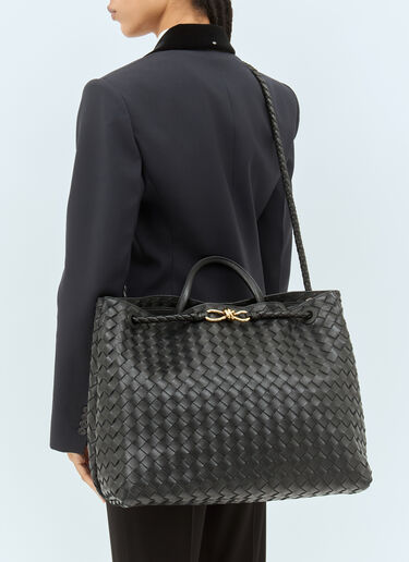 Bottega Veneta 라지 안디아모 핸드백 블랙 bov0257053