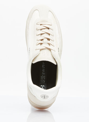 Stone Island 락 스웨이드 스니커즈 크림 sto0154082