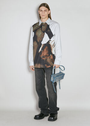Y/Project Body Collage Shirt Light Blue ypr0153015