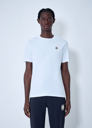 Moncler Logo Motif T-Shirt White mon0163037