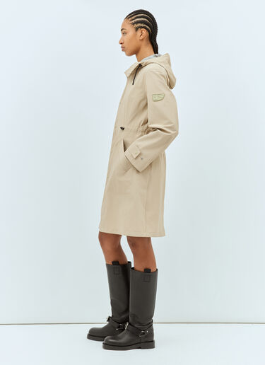 Burberry Hooded Raincoat Beige bur0257016